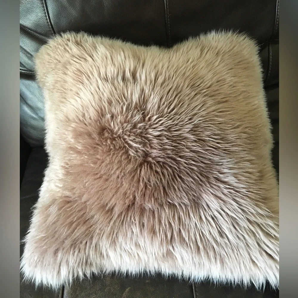 88. Sheepskin Decorative Pillow